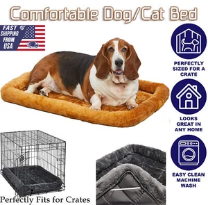 18-54 Inch Pet Bed for Dog Cat Sleeping Mat Cushion Soft Plush Bed Machine Wash - Picture 1 of 32