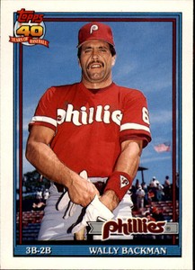1991 Topps Traded Baseball #3T Wally Backman Philadelphia Phillies