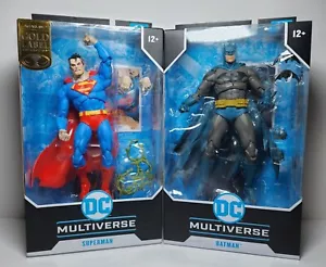 DC Multiverse McFarlane LOT HUSH BATMAN BLUE GREY & SUPERMAN ANGRY EYES NEW! USA - Picture 1 of 5