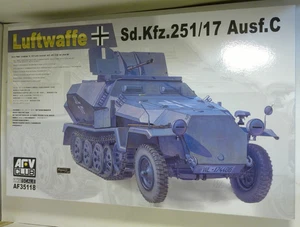 AFV Club 35118 1/35 SdKfz 251/17 Ausf C Luftwaffe Halftrack OPENED BOX AS-IS - Picture 1 of 2