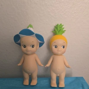 AUTHENTISCHE GEBRAUCHTE SONNY ANGELS 2 STÜCK ANANAS UND MORNING GLORY FLOWER - Bild 1 von 13