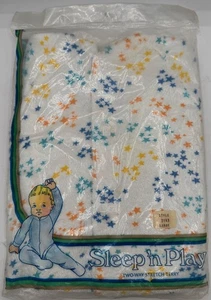 Vintage Sleep’n Play Baby Sleeper – Star Print Large (19–24 lbs) NOS Made in USA - Picture 1 of 2
