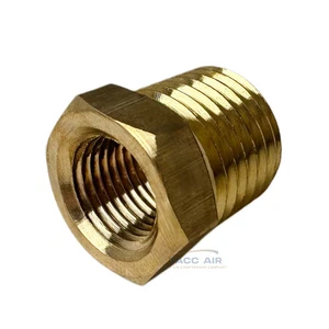 1/4" Außengewinde x 1/8" Innengewinde NPT Sechskant Reduzierbuchse Adapter Rohr Reduzierverschraubung - Bild 1 von 4