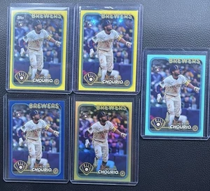 (5)ct LOT 2024 TOPPS UPDATE #US240 JACKSON CHOURIO RC yellow GOLD RAINBOW AQUA - Picture 1 of 1
