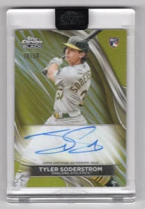 2024 Topps Chrome Black Gold Refractor Auto /50 Tyler Soderstrom (RC) - Bild 1 von 2
