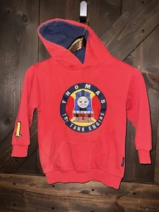 VTG 2004 Thomas The Tank Boys Small Hoodie Sweatshirt Size 5/6 Train Embroidered - Picture 1 of 7