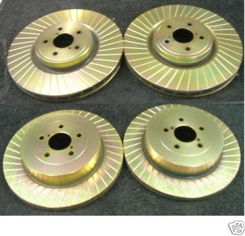 DISCOS DE FRENO RANURADOS TRASEROS DELANTEROS PARA SUBARU IMPREZA WRX STI WR1 2001>  Foto 1 de 1