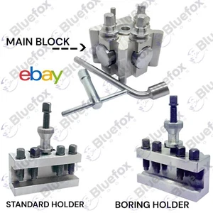 T2 Quick Change Tool Post Set 2 Holders Dixon Type Lathe 26mm Boring Standard - Picture 1 of 8