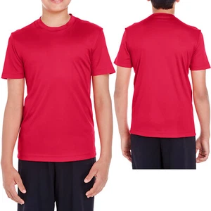 Youth Moisture Wicking T-Shirt UPF 40+ UV Team Sports Boys Girls Kids XS-XL NEW! - Picture 1 of 22