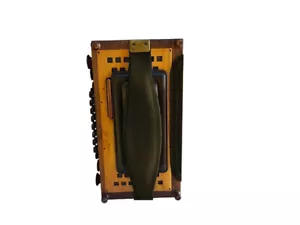 Steirische Harmonika Bassbodenleder Variante 3 + Ledereinsatz, schwarz - Bild 1 von 8