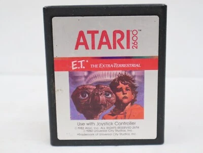 E.T. The Extra-Terrestrial (Atari 2600, 1982) Cart Only - Image 1 of 2