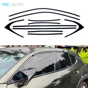 Fits Lexus UX 250H 300H 2019-2025 Chrome Black Windows Sill Molding Strip Trim - Picture 1 of 8