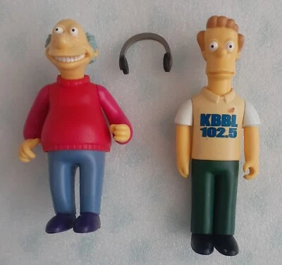 Figuras KBBL Radio Bill & Marty Simpsons WOS World Of Springfield  Foto 1 de 4