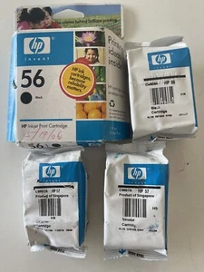 2 Full Set HP 56 57 Ink Cartridge Combo for HP7660 7755 Printer-OEM INK-Expired - Picture 1 of 2