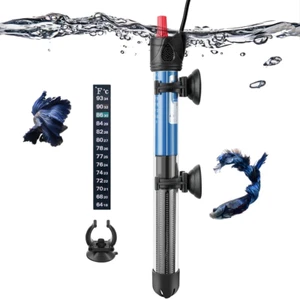 Calentador de acuario, calentador de vidrio sumergible para 10L-300L (100W para 40-100L) - Imagen 1 de 1