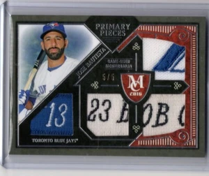 2016 Topps Museum Collection Primary Pieces Quad Patch Jose Bautista 5/5 - Picture 1 of 2