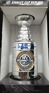 BRYAN TROTTIER Signed 1983 New York Islanders 8" Stanley Cup Trophy Replica Read - Picture 1 of 13