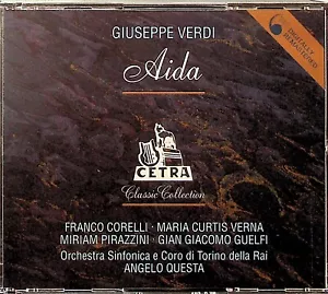 VERDI Aida 1956 Torino QUESTA 2-CD (Cetra) FRANCO CORELLI/CURTIS-VERNA/GUELFI - Picture 1 of 4