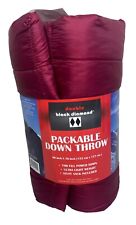 DOUBLE BLACK DIAMOND Packable Down Throw 60X 70 Lightweight Red New Hiking Camp