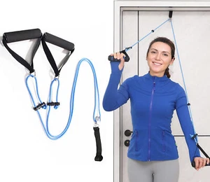 Overhead Shoulder Pulley Therapy Exercise Pulley System Back Workout (Strap) - Picture 1 of 5