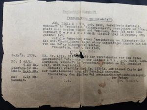 HOLOCAUST KONZENTRATIONSLAGER ÜBERLEBENDER GESUNDHEITSZEUGNIS 1948 ISRAEL DEUTSCHLAND - Bild 1 von 2