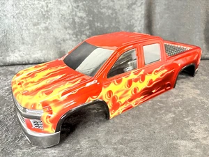 CUSTOM PAINTED RC TRUCK BODY ARRMA KRATON 6S TRAXXAS E-REVO T/E MAXX SILVERADO - Picture 1 of 15