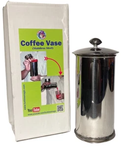 Metal COFFEE PRODUCTION VASE Stage Magic Trick Change Liquid Silk Candy Confetti - Picture 1 of 9