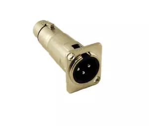 PROCRAFT SVP577-1 FEED-THRU 3 PIN XLRM a XLRF supporto da pannello senza saldatura - Foto 1 di 3