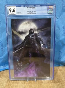 Moon Knight Canvas Marc Spector Comic Book Cover Graded Cgc 9.6 New Slab Combin - Picture 1 of 3