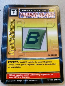LOTE DE 4 POTENCIADORES ORGÁNICOS 48 POWER BLAST Bandai Digimon Card Series 1999 - Imagen 1 de 1
