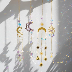Colorful Crystal Suncatcher -4 Pack Sun Catchers Indoor Window Hanging Staine... - Picture 1 of 1