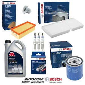 KIT DE SERVICIO FILTRO BOSCH GASOLINA PEUGEOT 208 ACTIVE MK1 Y 5L Y BUJÍAS - Imagen 1 de 1