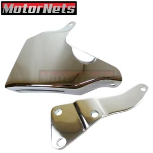BBC Chevy Chrome Alternator Bracket Set LWP 396 427 454 502 Long WaterPump 69-90 - Picture 1 of 4