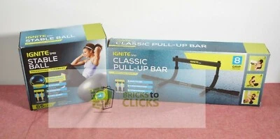 Ignite by SPRI Stable Ball Kit 65CM & Pull-Up Bar Lot x2 - Image 1 of 4