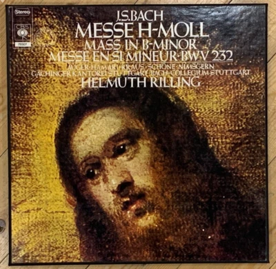 Bach Mass in B minor HELMUTH RILLING Original CBS 3LP Box 79307 MINT - Image 1 of 4
