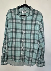 Express Mens Vintage Dress Shirt Size L Button Up Long Sleeve Collared, Plaid - Picture 1 of 7