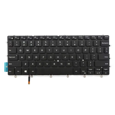 Teclado EUA retroiluminado preto para Dell XPS 9370 9380 03CM18 3CM18 NSK-EN0BC - Imagem 1 de 4