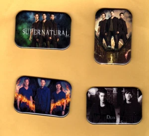 SUPERNATURAL    4 REFRIGERATOR MAGNET  2" X 3"  WITH ROUNDED CORNER - Picture 1 of 6