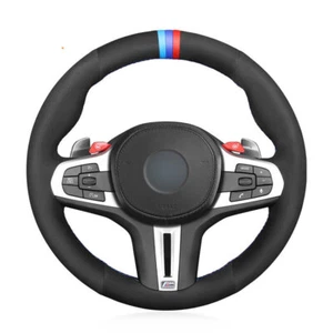 Car Steering Wheel Cover Wrap for BMW G30 GT G80 G82 M8 F90 F91 F92 F93 F95 F97 - Picture 1 of 11