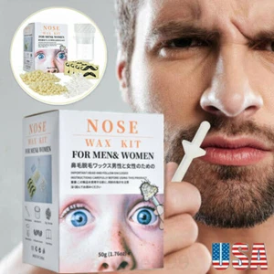 Hair Removal Nose Wax Kit Portable  Nasal Ear Nose Hair Removal Cosmetic Tools - Picture 1 of 12
