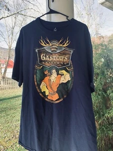 Disneyland Resort Walt Disney World Gaston's Tavern Navy Blue Shirt 2XL - Picture 1 of 4