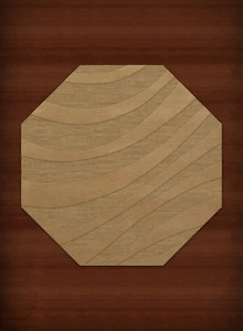 Yellow Transitional Hand Hooked Swirls Stripes Lines Area Rug Abstract DV12 - Picture 1 of 12