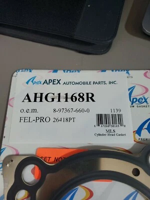 Junta de culata AHG1168R APEX pasajero lado derecho nueva mano derecha para rodeo  Foto 1 de 3