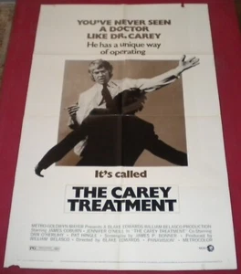 Póster de la película The Carey Treatment 27x41 S/S plegado James Coburn Jennifer O'Neill - Imagen 1 de 3