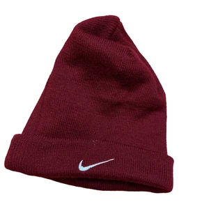 Vintage Nike Beanie Mütze selten Erwachsene rot Y2K Hype Classic One Size - Bild 1 von 7