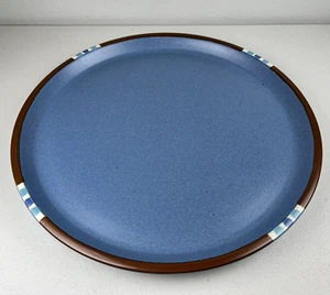 Dansk Mesa Sky Blue Stoneware Platter 13" Southwestern Discontinued Japan - Picture 1 of 11