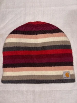 Chapéu de inverno Carhartt WA002 listrado multicolorido malha adulto tamanho único - Imagem 1 de 3