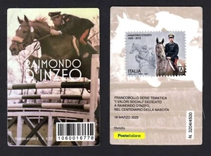 Italia 2025 - Raimondo d'Inzeo - tessera filatelica - Foto 1 di 1