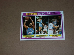 Tarjeta 1981 Topps Basketball Clippers Leaders Nater Taylor Williams #63 casi nueva - Imagen 1 de 2