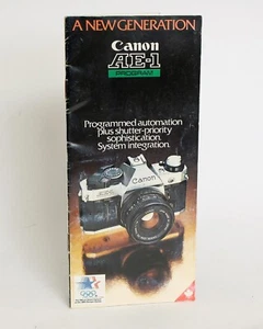 Canon AE-1 Program Brochure Guide Book 35mm SLR Film 1984 Olympics Vintage - Picture 1 of 1